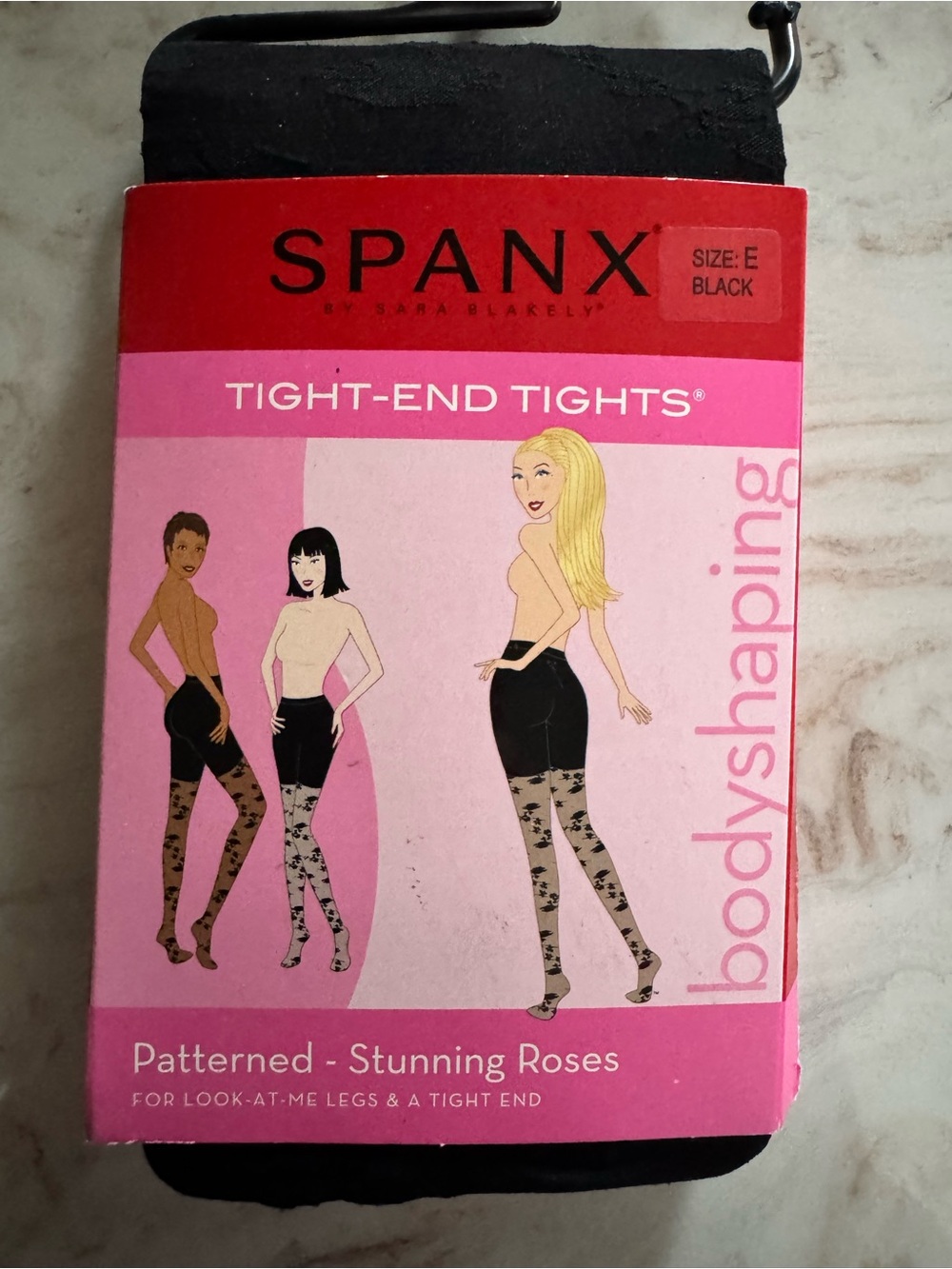 SPANX Tight-End Rose Patterned Tights - Black